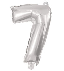 Decorata Party Þynnublöðru - 95 cm - No 7 - Silfur