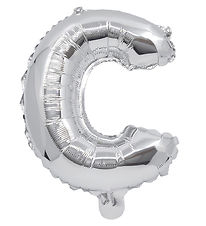 Decorata Party Þynnublöðru - 31 cm - C - Silfur