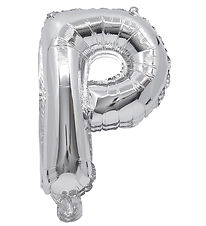 Decorata Party Þynnublöðru - 35 cm - P - Silfur