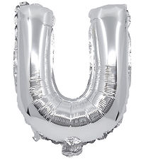 Decorata Party Þynnublöðru - 31 cm - U - Silfur
