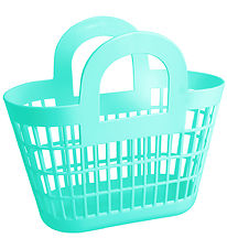 Sun Jellies Basket - 17x30x33 cm - Rosie - Seafoam