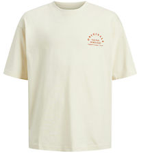 Jack & Jones Stuttermabolur - JorBrooklyn - Smjörkrem
