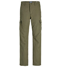 Jack & Jones Trousers - Cargo - Noos - JPStkane - Olive Night