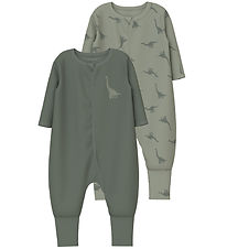 Name It Nightsuit - Noos - NbmNightsuit - 2-Pack - Agave Green