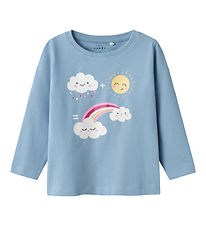 Name It Blouse - NmfVix - Endless Sky/Sky - Sun Duck Rainbow