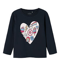 Name It Blouse - NmfVix - Dark Sapphire/Heart
