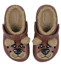 Crocs Sandals w. Lining - Classic+ I Am Brown Bear Clog K - Dark