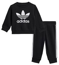 adidas Originals Sweat Set - Crew - Black/White