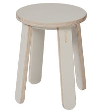 Flexa Hocker für Zeichentisch - Play - 31x32 cm - Warm Grey/Birc