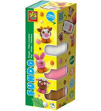 SES Creative Leir - 3x90gr/1x40g - FunDo Húsdýr