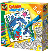 SES Creative - Paint By Number - Colour Markers w. Triangular ha