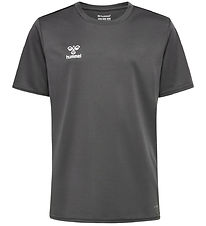 Hummel Stuttermabolur - Hml Essential Jersey - Steel Grátt