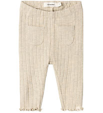 Lil' Atelier Leggings - NbfNiva - Bleikt Sandur/Melange