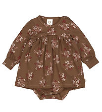 Müsli Bodysuit w. Skirt - Flora - Bark/Cabernet/Nightingale