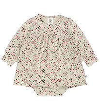 Müsli Bodysuit w. Skirt - Love - Soft Green/Cabernet