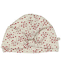 Müsli Beanie - Love Bow - Soft Green/Cabernet