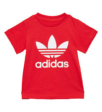 adidas Originals T-shirt - Trefoil - Red/White