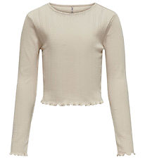 Kids Only Blouse - KogCarlotta - Cropped - Pumice Stone