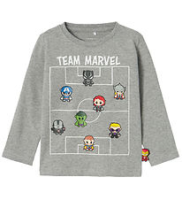 Name It Blouse - NmmJes Marvel - Grey Melange
