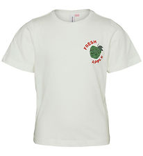 Vero Moda Girl T-shirt - VmEllie - Snow White/W. Conditioner Gre