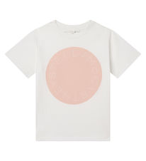 Stella McCartney Kids Stuttermabolur - Ivory M. Bleikt