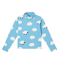 Stella McCartney Kids Blouse w. Turtleneck - Light blue/White w.