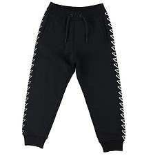 Emporio Armani Joggingbuxur - Svart M. Hvítur