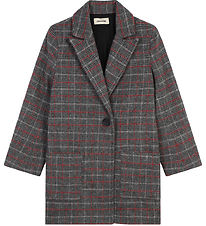 Zadig & Voltaire Jacket - Acrylic/Wool - Grey Check w. Red