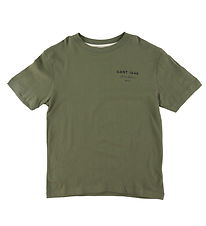 GANT T-Shirt - Grafikschriftzug - Juniper Green