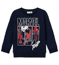 Name It Sweatshirt - Noos - NmmJessie Spider-Man - Dark Sapphire