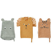 Liewood Waschlappen - Sylvester - 3er-Pack - Safari Mix
