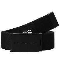 Calvin Klein Belt - Canvas Logo - Ck Black