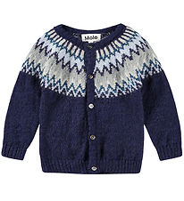 Molo Cardigan - Wool - Bay - Blues