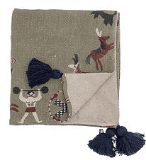 Bloomingville Mini Blanket - 160x130 cm - Loome - Green