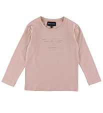 Emporio Armani Bluse - Rose Smoke m. Logo/Nieten