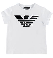 Emporio Armani T-Shirt - Weiß m. Schwarz