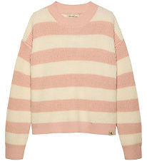 Calvin Klein Blouse - Knitted - Ck Stripe - Peach Whip