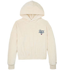 Tommy Hilfiger Hoodie - Velvet - Script - Heathered Oat