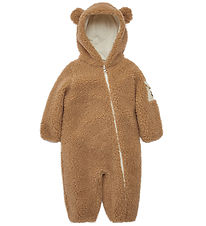 Moncler Pramsuit - Teddy Fleece - Brown w. Ears