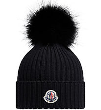 Moncler Beanie - Wool - Black w. Pom-Pom