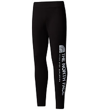 The North Face Leggings - Lóðrétt grafík - Svart