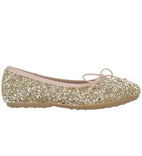 Bisgaard Ballerina Slippers - Lucy - Gold Glitter