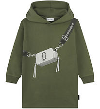 Little Marc Jacobs Sweat Dress - Winter Moss/White w. Bag