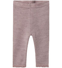 Name It Leggings - Noos - Wool - NbfWang - Purple Dove