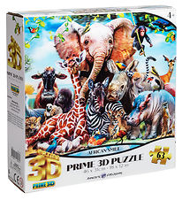Prime 3D Puzzle Jigsaw Puzzle - 3D - 63 Bricks - African Smile