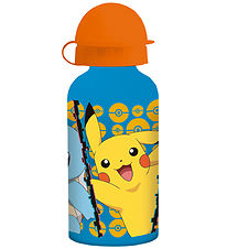 Pokémon - Water Bottle - 400 mL - Aluminum - Blue/Yellow w. Pika