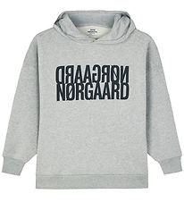 Mads Nørgaard Hoodie - Heidi - Light Grey Melange