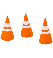 Hoppekids Cone set - 3-Pack - Orange/White
