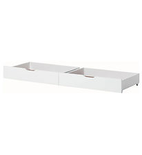 Hoppekids Drawers w. Wheels - 2 pcs - 70x160 cm - White