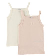 Petit Bateau Undershirt - 2-Pack - White/Pink